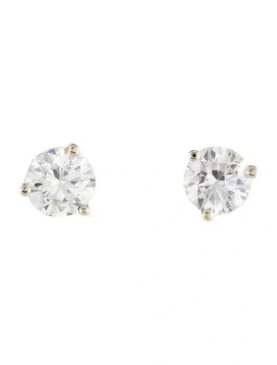Pre-owned Earrings 14k 1.14ctw Diamond Stud  In Multi