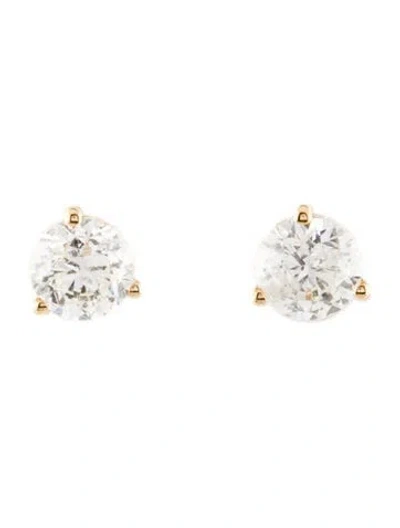 Pre-owned Earrings 14k 1.18ctw Diamond Stud  In Multi