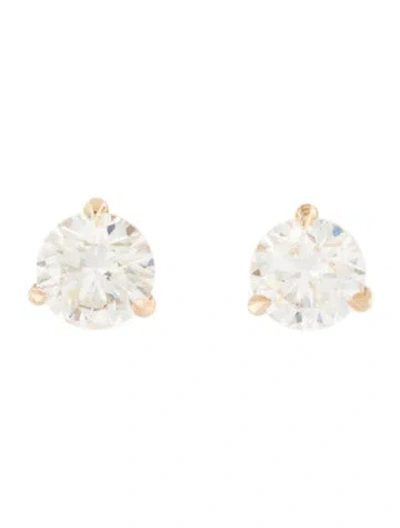 Pre-owned Earrings 14k 1.19ctw Diamond Stud  In Multi