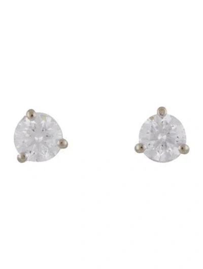 Pre-owned Earrings 14k 1.22ctw Lab-grown Diamond Stud  In Multi