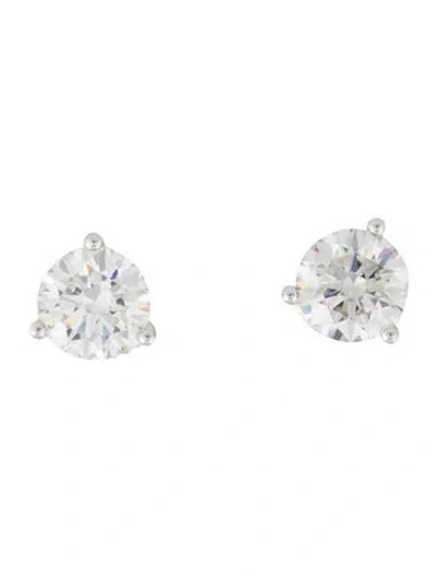 Pre-owned Earrings 14k 1.25ctw Lab-grown Diamond Stud  In Multi