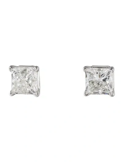 Pre-owned Earrings 14k 1.26ctw Diamond Stud  In Multi