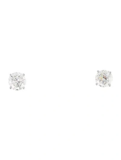 Pre-owned Earrings 14k 1.34ctw Diamond Stud  In Multi