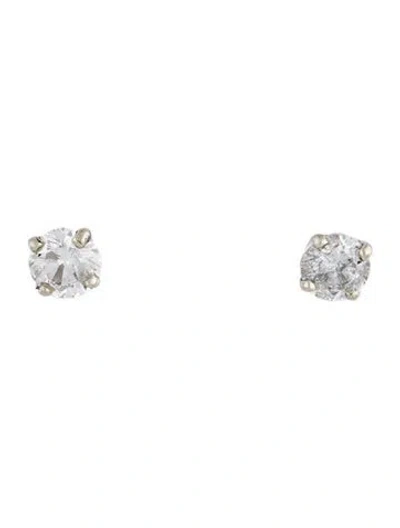 Pre-owned Earrings 14k 1.42ctw Diamond Stud  In Multi