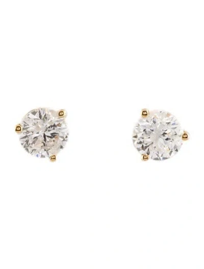 Pre-owned Earrings 14k 1.42ctw Diamond Stud  In Multi