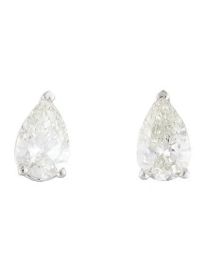 Pre-owned Earrings 14k 1.42ctw Lab-grown Diamond Stud  In Multi