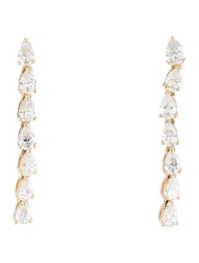 Pre-owned Earrings 14k 1.44ctw Lab-grown Diamond Drop  W/ Tags In Multi