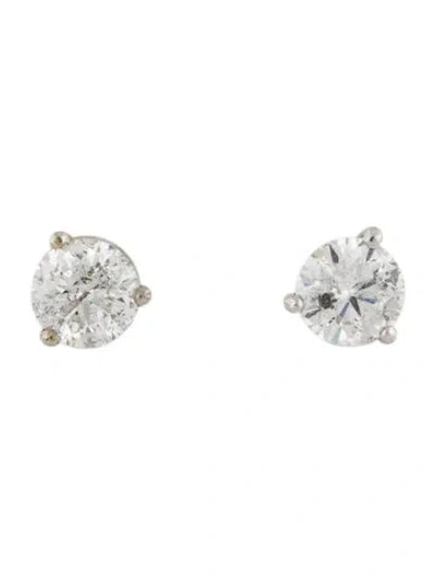 Pre-owned Earrings 14k 1.45ctw Diamond Stud  In Multi