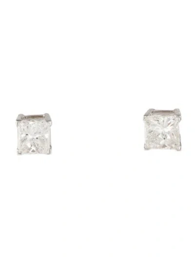 Pre-owned Earrings 14k 1.49ctw Diamond Stud  In Multi