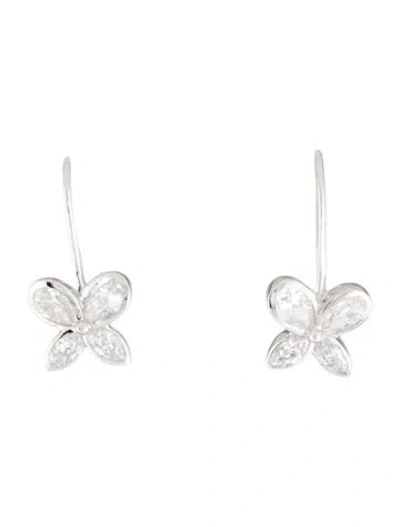Pre-owned Earrings 14k 1.49ctw Lab-grown Diamond Drop  In Multi