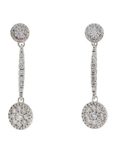 Pre-owned Earrings 14k 1.50ctw Diamond Drop  In Multi