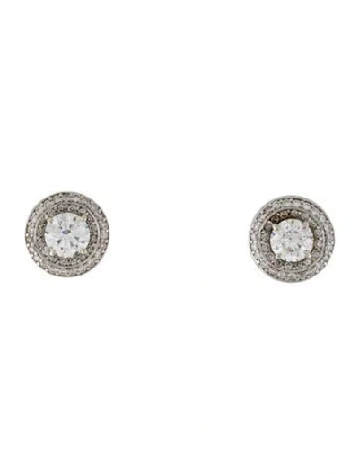 Pre-owned Earrings 14k 1.50ctw Diamond Stud  In Multi
