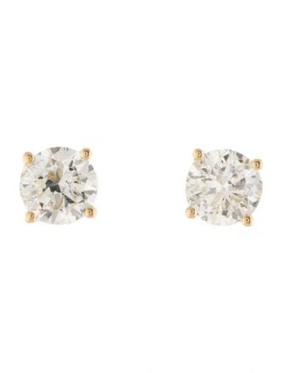 Pre-owned Earrings 14k 1.50ctw Diamond Stud  In Multi