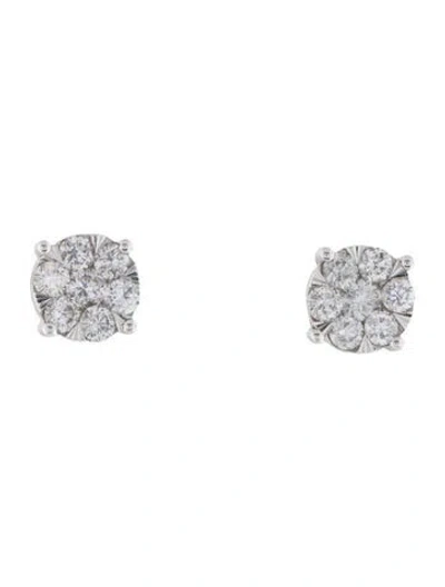 Pre-owned Earrings 14k 1.50ctw Diamond Stud  In Multi