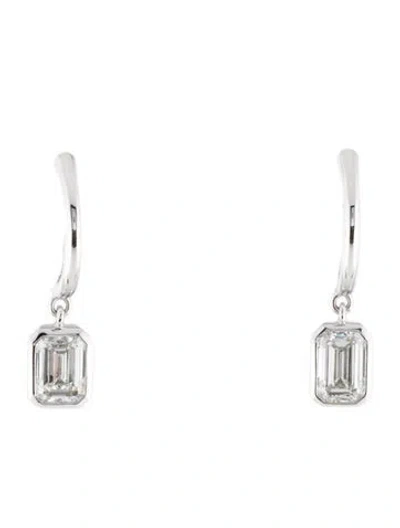 Pre-owned Earrings 14k 1.50ctw Lab-grown Diamond Drop  In Multi