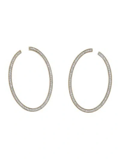 Pre-owned Earrings 14k 1.50ctw Lab-grown Diamond Large 'o' Stud  In Multi