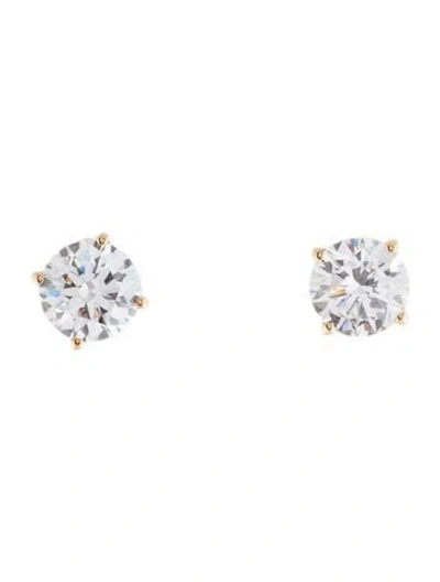 Pre-owned Earrings 14k 1.50ctw Lab-grown Diamond Solitaire Stud  In Multi