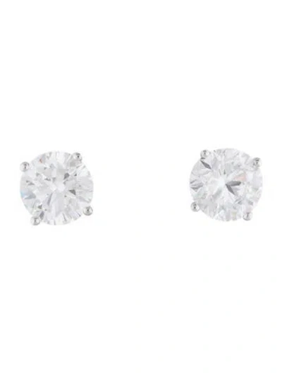 Pre-owned Earrings 14k 1.50ctw Lab-grown Diamond Solitaire Stud  In Multi