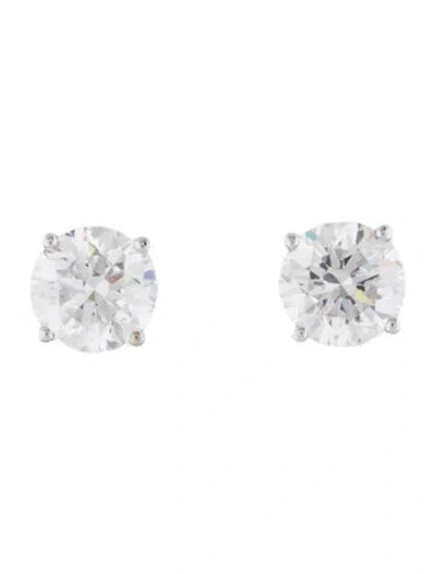 Pre-owned Earrings 14k 1.50ctw Lab-grown Diamond Solitaire Stud  In Multi