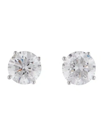 Pre-owned Earrings 14k 1.50ctw Lab-grown Diamond Solitaire Stud  In Multi