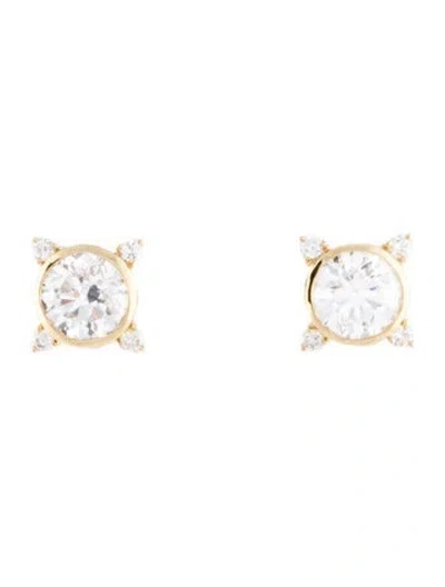 Pre-owned Earrings 14k 1.50ctw Lab-grown Diamond Stud  In Multi