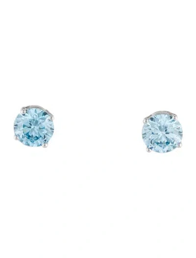 Pre-owned Earrings 14k 1.51ctw Lab-grown Diamond Stud  In Multi