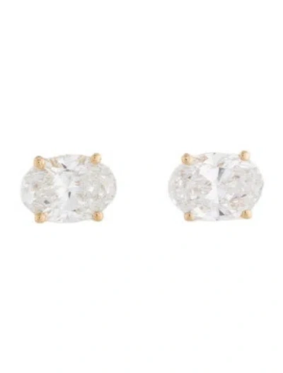 Pre-owned Earrings 14k 1.52ctw Lab-grown Diamond Stud  In Multi