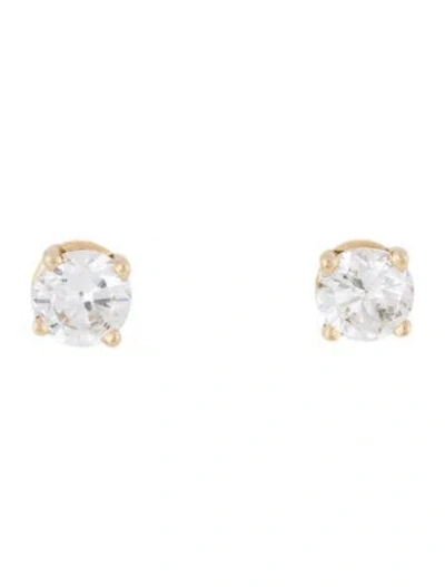 Pre-owned Earrings 14k 1.53ctw Diamond Stud  In Multi