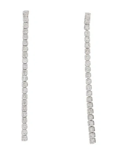 Pre-owned Earrings 14k 1.54ctw Diamond Drop  In Multi