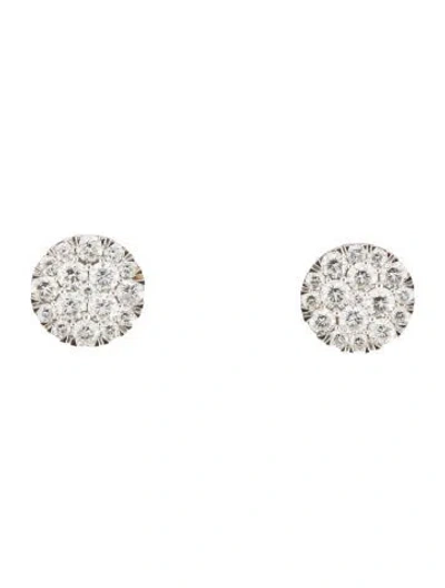 Pre-owned Earrings 14k 1.57ctw Diamond Stud  In Multi