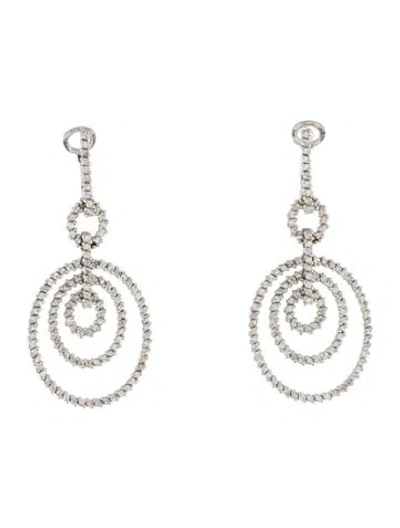 Pre-owned Earrings 14k 1.58ctw Diamond Drop  In Multi