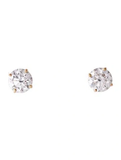 Pre-owned Earrings 14k 1.59ctw Lab-grown Diamond Stud  In Multi