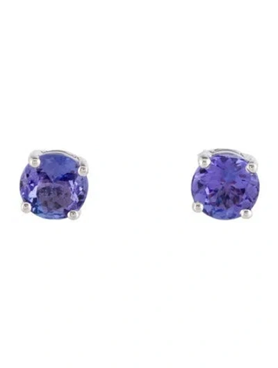 Pre-owned Earrings 14k 1.60ctw Tanzanite Studs In Multi