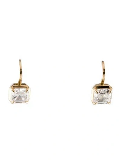 Pre-owned Earrings 14k 1.62ctw Lab-grown Diamond Drop  In Multi