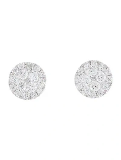 Pre-owned Earrings 14k 1.64ctw Diamond Stud  In Multi