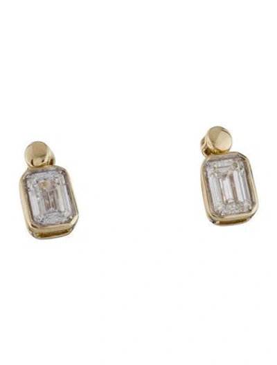 Pre-owned Earrings 14k 1.65ctw Lab-grown Diamond Stud  In Multi