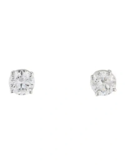 Pre-owned Earrings 14k 1.65ctw Lab-grown Diamond Stud  In Multi