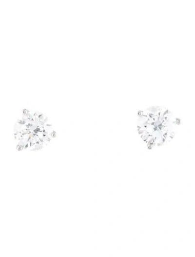 Pre-owned Earrings 14k 1.66ctw Lab-grown Diamond Solitaire Martini Studs In Multi