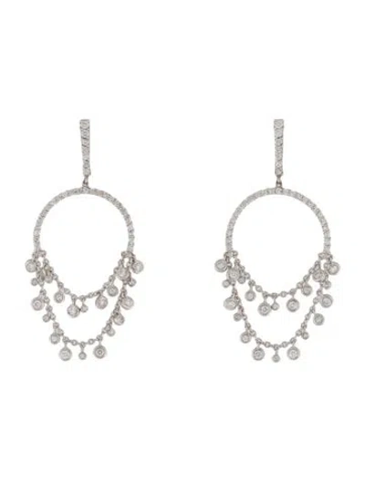 Pre-owned Earrings 14k 1.71ctw Diamond Drop  In Multi
