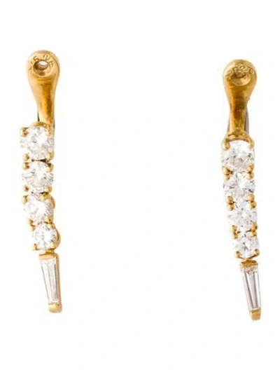 Pre-owned Earrings 14k 1.71ctw Diamond Earring Enhancers In Multi