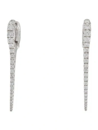 Pre-owned Earrings 14k 1.73ctw Diamond Spike Drop In Multi
