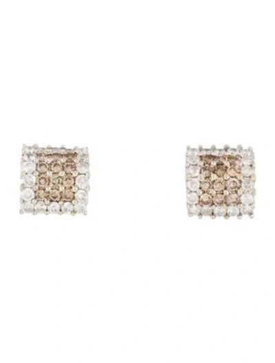 Pre-owned Earrings 14k 1.80ct Diamond Stud  In Multi