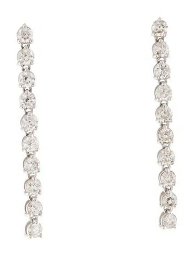 Pre-owned Earrings 14k 1.84ctw Diamond Drop  In Multi