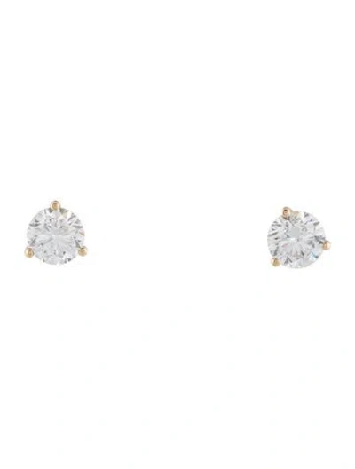 Pre-owned Earrings 14k 1.84ctw Lab-grown Diamond Stud  In Multi