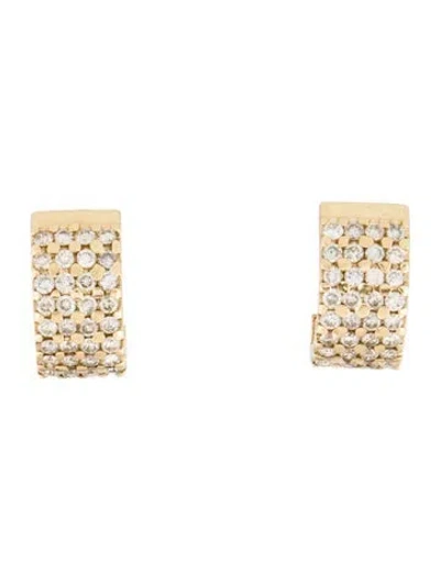 Pre-owned Earrings 14k 1.92ctw Diamond Earclips In Multi