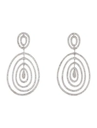 Pre-owned Earrings 14k 1.94ctw Diamond Drop  In Multi