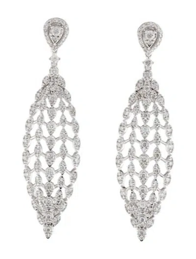 Pre-owned Earrings 14k 2.00ctw Diamond Drop  In Multi