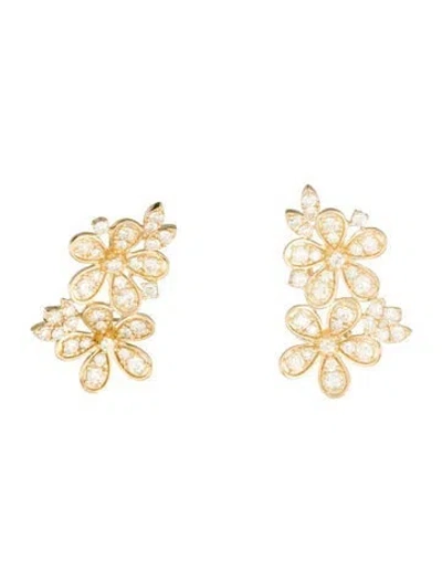 Pre-owned Earrings 14k 2.00ctw Diamond Earclip  In Multi