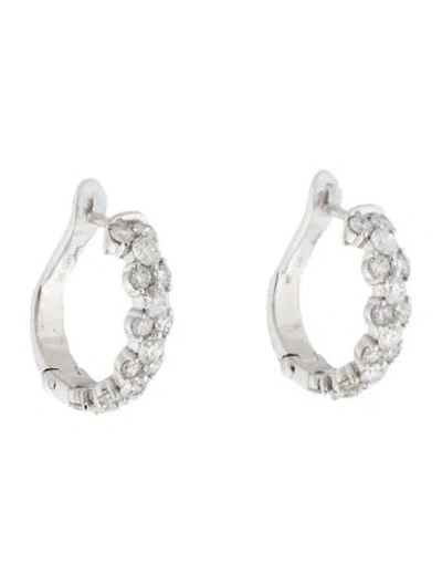 Pre-owned Earrings 14k 2.00ctw Diamond Garland Hoop  In Multi