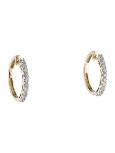 Pre-owned Earrings 14k 2.00ctw Diamond Hoop  In Multi